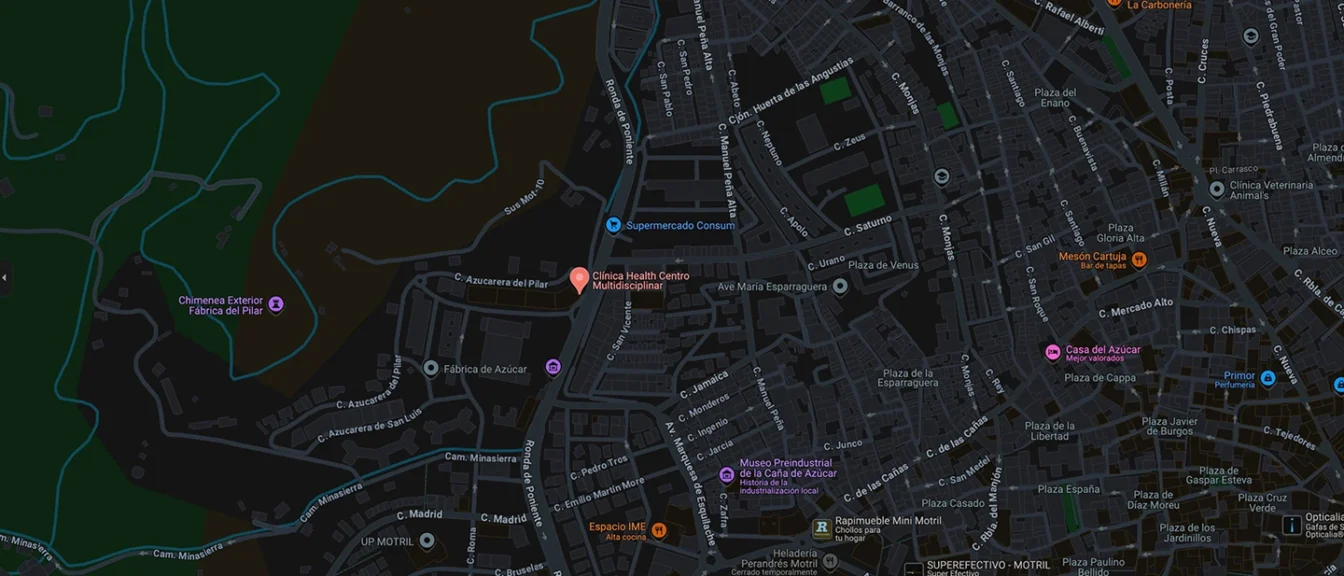 Localización de Clínica Health Centro Multidisciplinar en Google Maps